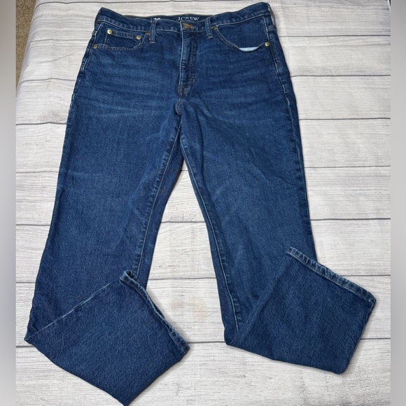 J. Crew Women’s Blue Jeans ‘96 Straight High Rise CC604 Size 30 - Picture 2 of 6